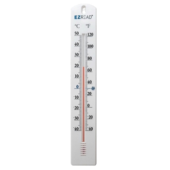 15.5" Color Thermometer - White, 10/case