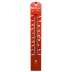 15.5" Color Thermometer - Red, 10/case