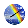 12.5" Dial Thermometer - Rainbow, 6/case