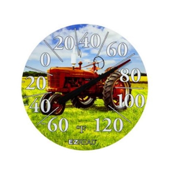 12.5" Dial Thermometer - Red Tractor, 6/case