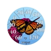 12.5" Dial Thermometer - Butterfly, 6/case