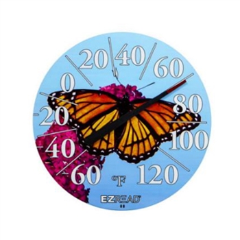 12.5" Dial Thermometer - Butterfly, 6/case