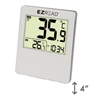 Digital Thermometer With Clock - Large, 6/case