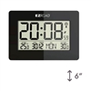 Wall Clock Digital Thermometer, 6/case