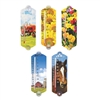 10" Indoor/Outdoor Thermometer Set - Tractor, Horse, Flowers, Farm, Sunflowers; 5 assorted, 10/case