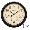 15" Clock - Black, 4/case