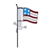 Metal Flag Rain Gauge Stake, 4/case