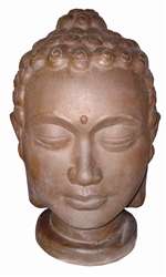 Ex-Large Ironstone Buddha Head Figurine