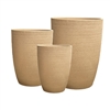 S/3 Tall Roseline Tubular Pots - Ironstone Mellow