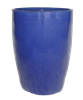 Single Extra Large Tall Tubular Pot - Falling Blue