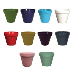 5.25" Powder Coated Standard Pot w/ Hole (Click to View Colors & Pricing)