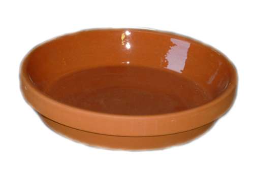 Terracotta Saucer With Glaze