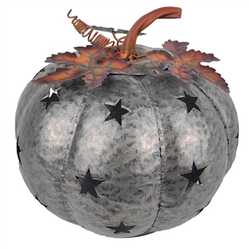 Metal Pumpkin w/ Stars