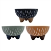 6.2" Lyra Succulent Dish w/ Drain Hole & Liner, 3 Assorted, 12/case