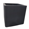 Cube Double Wall Planter - Black