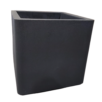 Cube Double Wall Planter - Black