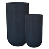 S/2 Fringe Tall Planters - Black