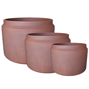 S/3 Latte Planter - Alloy Corten