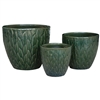 S/3 Grove Pots  - Dark Green