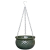 S/2 Akari Hanging Bowls w/ Chain - Dark Green (no hole)