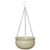 S/2 Akari Hanging Bowls w/ Chain - White Creme (no hole)