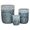 S/3 Merce Pots - Relic White Over Blossom Black