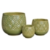 S/3 Enya Pots - Pastel Mint