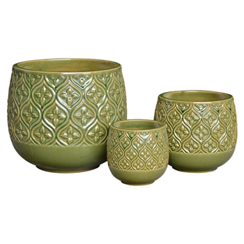 S/3 Enya Pots - Pastel Mint