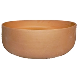 12" Aries Terracotta Color Bowl w/Drain Hole