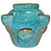 Ellora 6-Pocket Strawberry Jar - Aqua Green