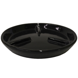 Glazed Saucer - Black