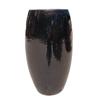 Large Naxos Egg Pot - Black