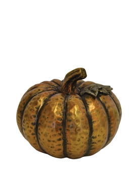 Resin Copper Pumpkin