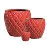 S/3 Rocco Pots - Forest Pink