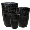 S/3 Silvana Pots - Black